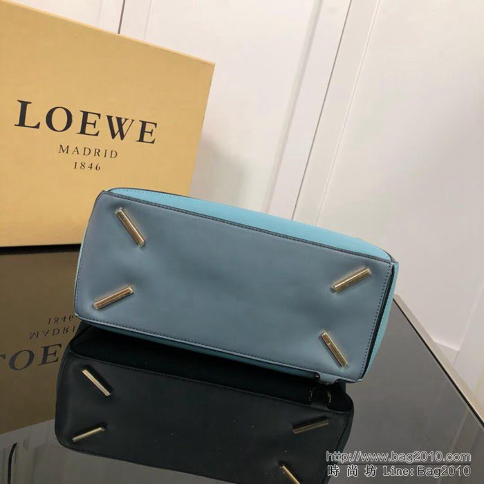 LOEWE羅意威 拼色熱銷款 puzzle bag 可折疊 牛皮手提肩背包 大小號 L0153  jdl1244